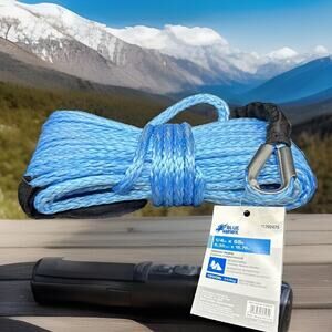 Winch Rope BLUE HAWK 1/4"x55ft Polypropylene Rope - Polyester 1200LB {C6}